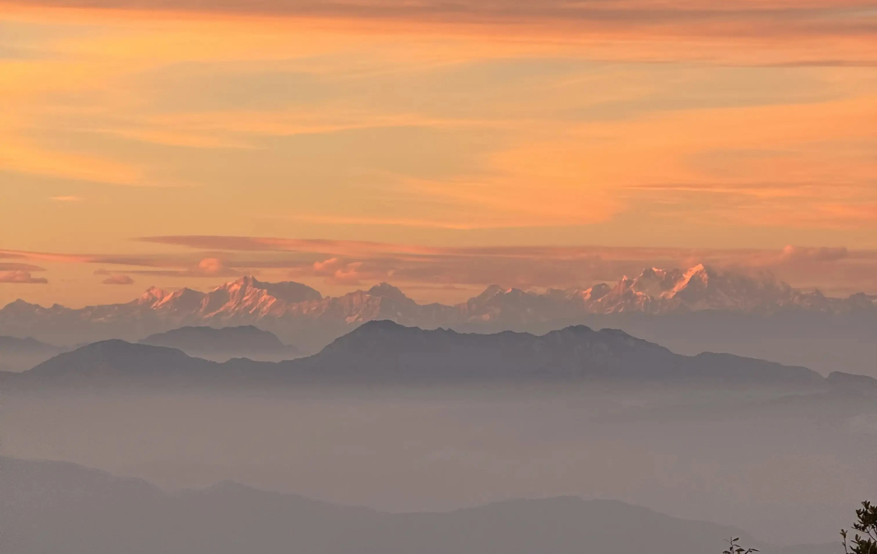 Beautiful mountain view from the room window